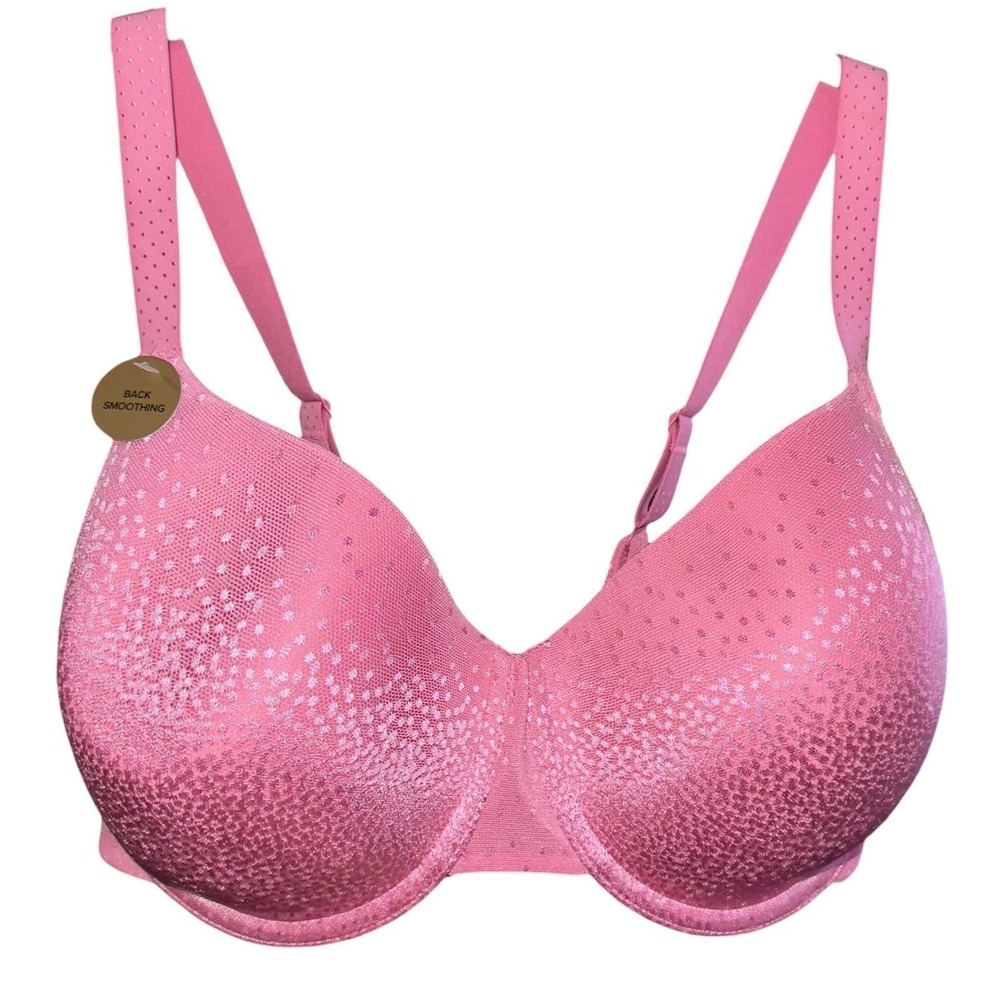 Wacoal Womens 40C Pink Padded Underwire Back Smoothing Bra‎ NWT